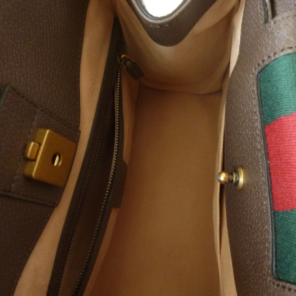 Gucci Linea Totem Medium Top-handle Brown Bag - Picture 6 of 8